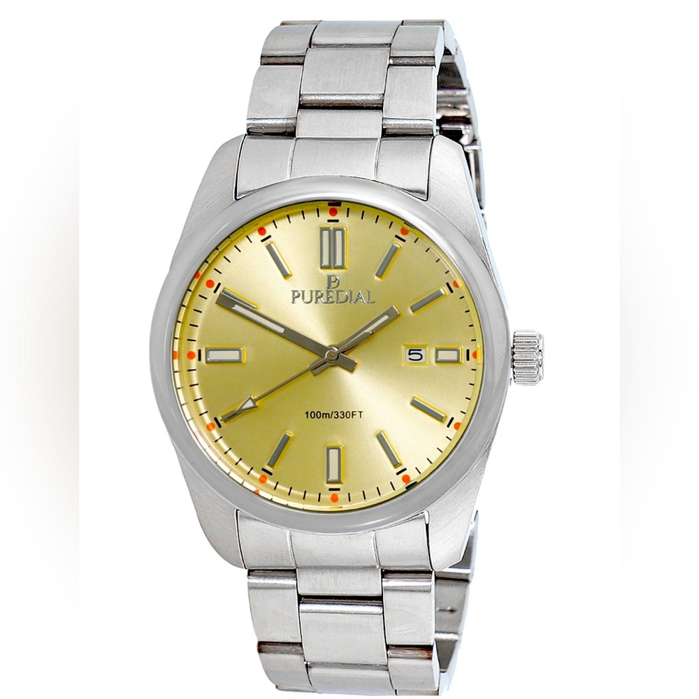 Puredial men’s watch date window